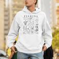 釣り ロッド タックル リール ルアー フィッシャーマン ヴィンテージ 特許 プリント Hoodie