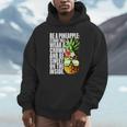 Be A Pineapple Wear A Crownweet Inside アロハ・ハワイパイナップル パーカー