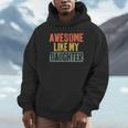 Awesome Like My Daughter Vintage Fathers Day Dad Hoodie