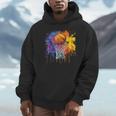 Basketball Colorful Drip Graphic Hoodie