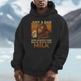 Bigfoot Papa Just A Dad Who Always Came Back With The Milk Hoodie