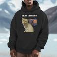 I Eat Cement Cursed Cat Weirdpecific Meme パーカー