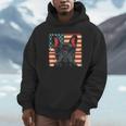 French Bulldog Dog Motif USA Patriot 4th Of July Unisex Hoodie
