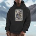 Frenchie Dog Mom Tarot Card French Bulldog Skeleton Mom Unisex Hoodie