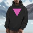 Gay Pride Upside Down Pink Triangle パーカー