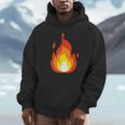 Lit Fire Flame ホットバーニングビーチパーティー パーカー