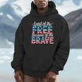 Memorial Day Land Of The Free Because Of Brave Us Flag Hoodie