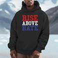 Rise Above Hate Red And Blue America パーカー
