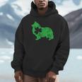 Shetlandheepdog シェルティ セントパトリックデー メンズ シャムロックドッグ パーカー