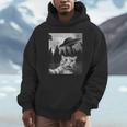 Ufo付き面白い猫セルフィー Hoodie