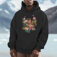 ウクレレフラガールティキバケーションハワイアンルアウビーチフラミンゴ Hoodie