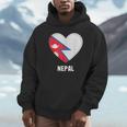 ネパール国旗シャツ パーカー
