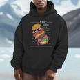 ハンバーガー 解剖図 面白いtシャツ ファストフード メンズ おもしろ グッズ 面白い 服 オリジナル ネタ 食べ物 Hoodie