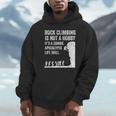 ファニーロッククライマーギフト 男女兼用 クールなゾンビクライミングに パーカー