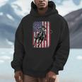 ロデオ 馬 アメリカ国旗 アメリカ カントリー カウボーイ ウェスタン Hoodie