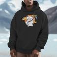 三味線で遊ぶ猫 Hoodie