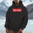 変態レッドボックスロゴ Hoodie