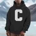 大文字 C アルファベット モノグラム イニシャル パーカー
