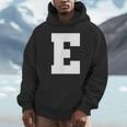 大文字 E アルファベット モノグラム イニシャル パーカー