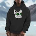 犬のサングラス喫煙420クールな雑草大麻マリファナ Hoodie