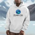 Linux Zorin Os タグラインとロゴ入り オープンソースos Hoodie