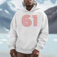 クールレトロライティングジャージ、背番号61 1961 Hoodie
