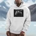 セクシー ブラック ホワイト 写真 美しいお尻 Tバック 長袖tシャツ Hoodie