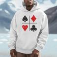 ダイヤモンド スペード ハーツ クラブ トランプスーツ ポーカー パーカー