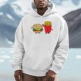 フライドポテト ハンバーガー チーズバーガー 友達 ファストフード フライドポテト Hoodie