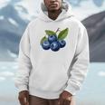 ブルーベリー愛好家のためのブルーベリーデザイン パーカー