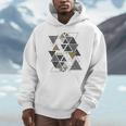 幾何学図形 抽象 モダンアート ヴィンテージ 三角形 Hoodie