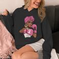 Breast Cancer Awareness African American Afro Pink Ribbon Hoodie