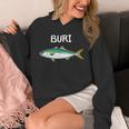 Buri ブリ 鰤 願掛け 釣り好き 海釣り 趣味 おもしろ 魚好き 寿司ネタ 趣味釣り 船釣り 釣り Hoodie