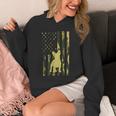 Camo US Flag French Bulldog Frenchie Patriot Dog Lover Unisex Hoodie