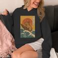 Capybara Surfing Japanese Hoodie