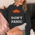 Don't Panic Rustacean Ferris The Crab Rustプログラミング 長袖tシャツ パーカー