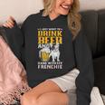 Drink Beer & Hang With My Frenchie French Bulldog Dad Unisex Hoodie