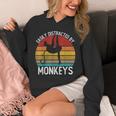 Easy Distracted By Monkeys シャツ ビンテージモンキー Hoodie