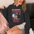 My Favorite Veteran Is My Son Usa Flag Veterans Day Hoodie