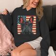 French Bulldog Dog Motif USA Patriot 4th Of July Unisex Hoodie
