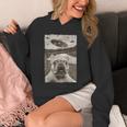 French Bulldog And UFO UFO And French Bulldog Selfie Unisex Hoodie