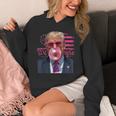 Donald Trump Bubble Gum Pink 4Th Of July American Flag Hoodie