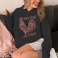 Pets Awesome Sauce With Picture Of Rooster Hoodie