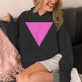 Gay Pride Upside Down Pink Triangle パーカー