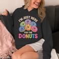 Im Just Here For The Donuts Fun Saying Quote Humor Donut Day Hoodie