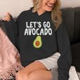 Let's Go アボカドユーモアジョーク ユニセックス アボカド中毒者 パーカー