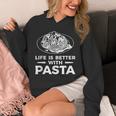 Life Is Better With パスタ スパゲッティ イタリア料理好き Hoodie