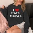I Love Hair Metal I Heart Hair Metal パーカー