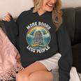 More Books Less People Book Lover Bookworm リーディングブック パーカー