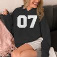 Number 07Ports Jersey Player 07 7 Fan Front Printarsity Hoodie